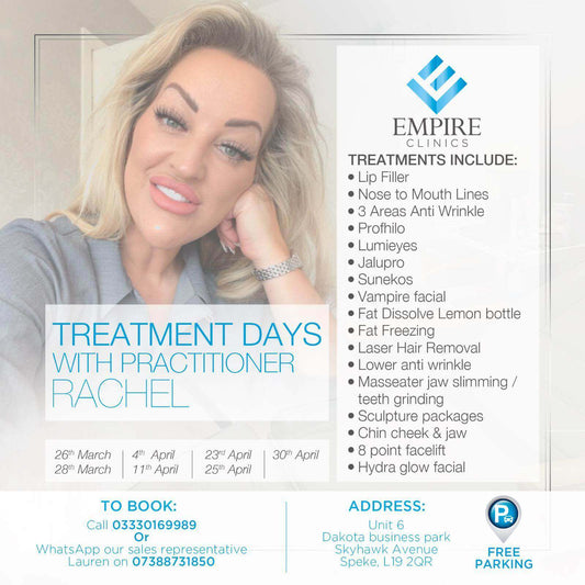 Rachel at Empire Clinics offering non invasive treatments