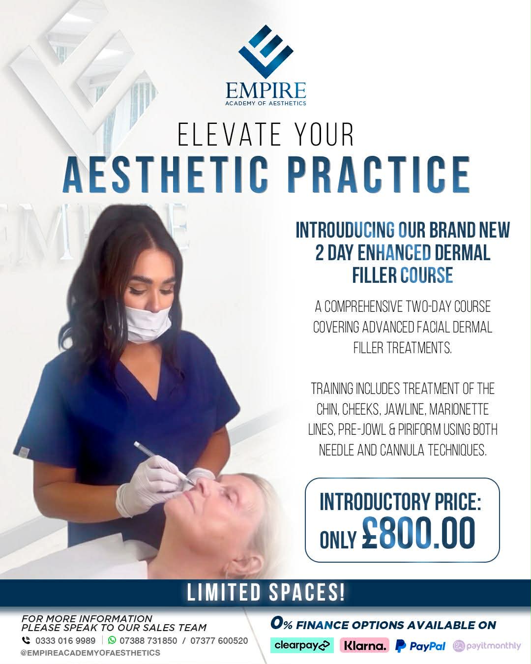 Enhanced Dermal Fillers Course