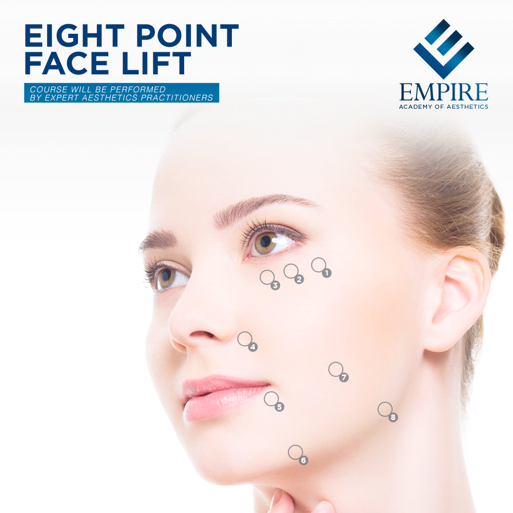 8 point face lift training course at Empire Academy of Aesthetics