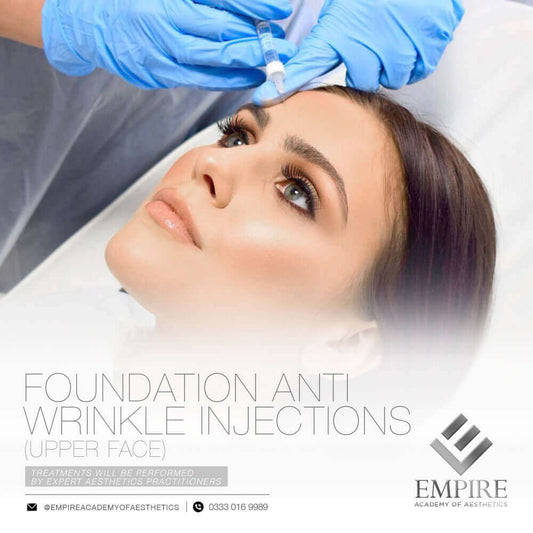 Foundation anti wrinkle injections course which includes complications training