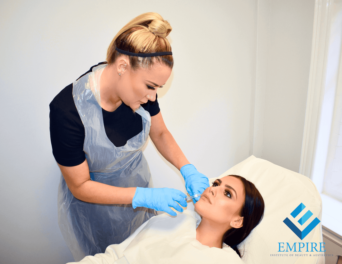 Lip Filler treatment in our training academy