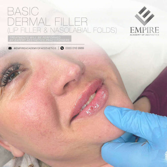 Basic dermal fillers course which covers Lip fillers and nasolabial folds