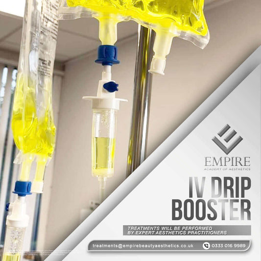 IV Boosting Drip treatment as a model in our Liverpool clinic