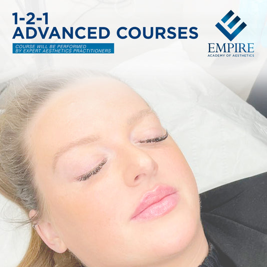 training for aesthetics advanced courses one to one with the tutor at Empire