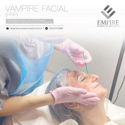 Vampire facial course which covers PRP and Phlebotomy