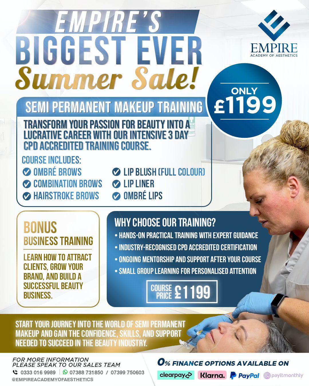 Semi Permanent Make Up Course Package